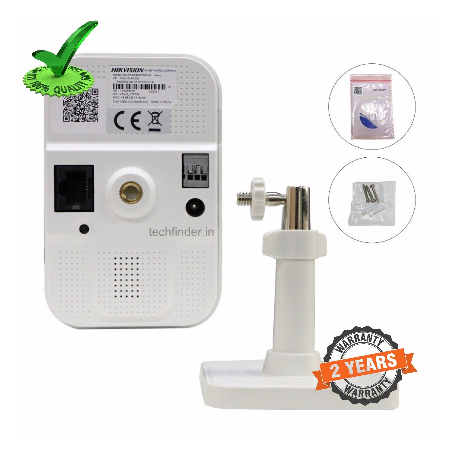 Hikvision DS-2CD242PF-I(W) 2mp Wi-Fi Alarm Pro Cube Camera Hikvision DS-2CD242PF-I(W) 2mp Wi-Fi Alarm Pro Cube Camera